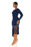 Marbella Knit Fringe Midi (Navy)