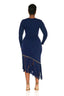 Marbella Knit Fringe Midi (Navy)