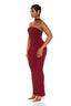 Amara Choker Dress (Wine)