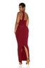 Amara Choker Dress (Wine)