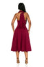 Sophia Halter Midi Dress (Wine)