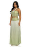 Meadow Shimmer Maxi Skirt Set