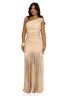 Twisted Vine One-Shoulder Braided Fringe Maxi (Cream)