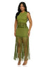 Olive Grove Crochet Fringe Set