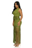 Olive Grove Crochet Fringe Set