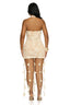 Petal Fringe Crochet Mini Dress