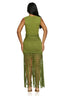 Olive Grove Crochet Fringe Set