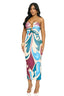Marble Swirl Watercolor Midi Dress