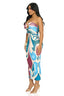 Marble Swirl Watercolor Midi Dress
