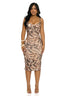 Wild Instinct Mesh Midi Dress