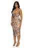Wild Instinct Mesh Midi Dress