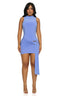 Periwinkle Wrap Mini Dress