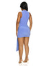 Periwinkle Wrap Mini Dress