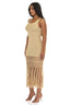 Sand Dune Fringe Maxi Dress