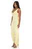 Sway Asymmetric Fringe Knit Dress (Butter Yellow)