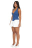 Bloom Denim Corset Mini Dress