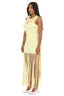 Sunray Fringe Knit Tank Maxi Dress
