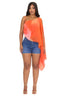 Ember Flow One Shoulder Drape Top