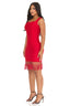 Bombshell Fringe Bandage Dress (Red)