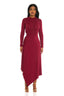 Allure Cutout Midi Dress (Wine)