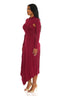 Allure Cutout Midi Dress (Wine)