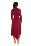 Allure Cutout Midi Dress (Wine)