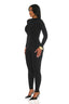 Sculpt Long Sleeve Jumpsuit (Black)