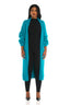 Leisure Balloon Sleeve Cardigan (Teal)