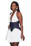 Denim Corset Halter Baby Doll Dress