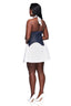 Denim Corset Halter Baby Doll Dress