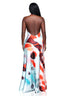 Brushstroke Halter Maxi Dress