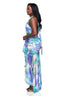 Aurora Ruched Mesh Maxi Dress