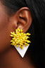 Sunburst Cluster Triangle Earrings