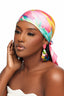 Floral Watercolor Silk-Feel Scarf