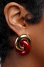 Ruby Knot Earrings