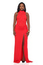 Aura High Slit Maxi Dress (Red)
