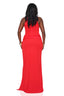 Aura High Slit Maxi Dress (Red)