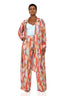 Solona Abstract Kimono Pant Set (Rust)