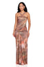 Elysian Snake Print Maxi Dress