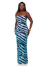 Untamed Elegance Zebra Print Dress- FINAL SALE