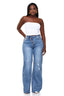 Icon Distressed Wide Leg Jean