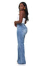 Icon Distressed Wide Leg Jean